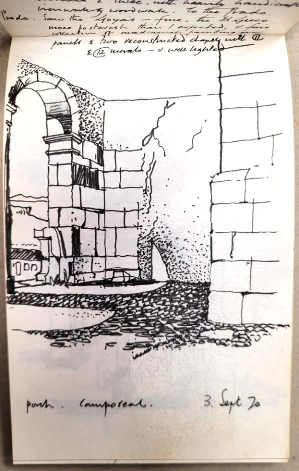A page from George Pace's 1970 diary (PS/901/16)